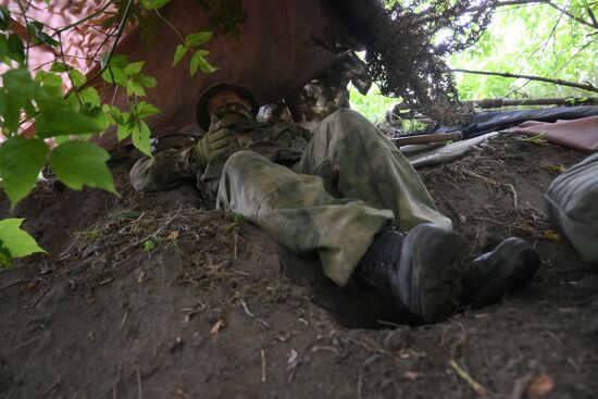 Боевая работа разведчиков группировки войск "Север"