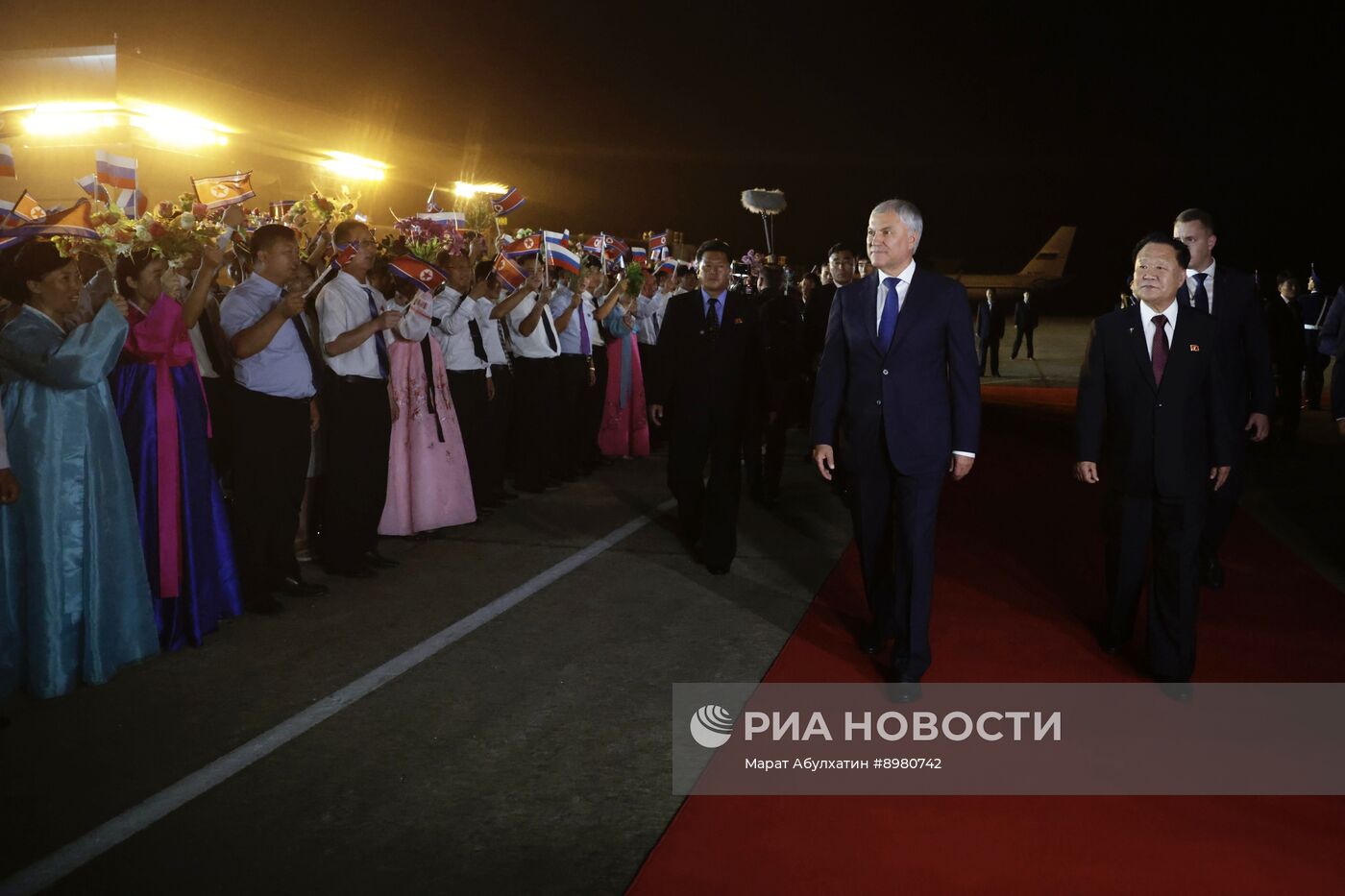 Визит председателя Госдумы РФ В. Володина в КНДР