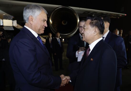 Визит председателя Госдумы РФ В. Володина в КНДР