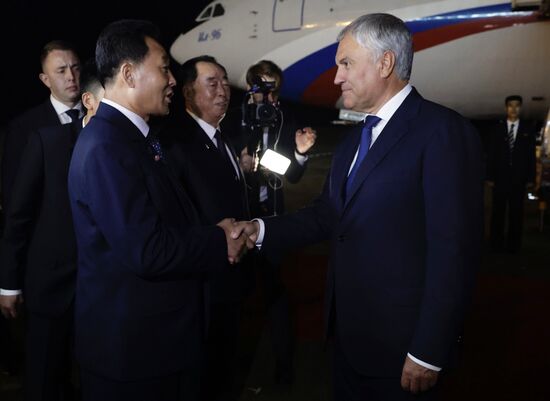 Визит председателя Госдумы РФ В. Володина в КНДР