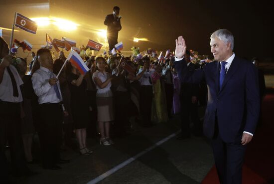 Визит председателя Госдумы РФ В. Володина в КНДР