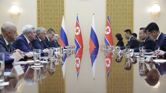 Визит председателя Госдумы РФ В. Володина в КНДР