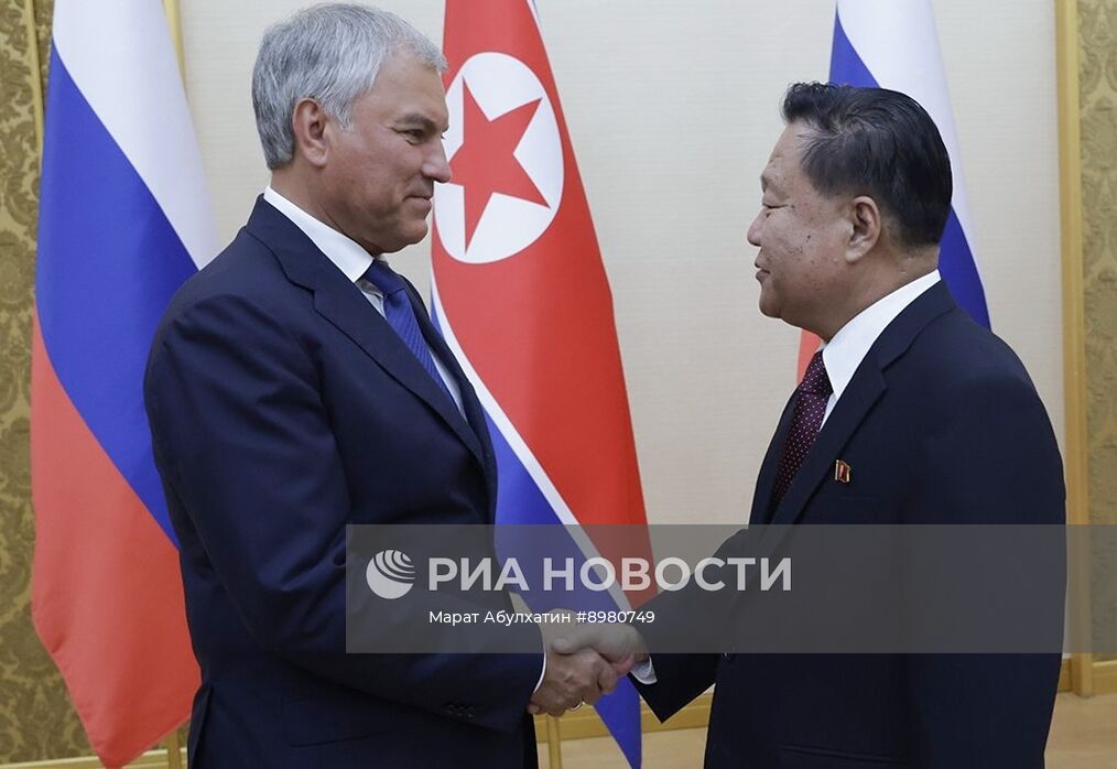 Визит председателя Госдумы РФ В. Володина в КНДР