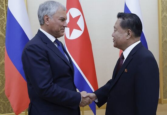 Визит председателя Госдумы РФ В. Володина в КНДР