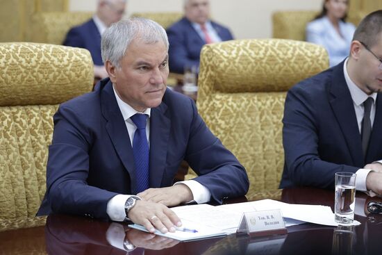 Визит председателя Госдумы РФ В. Володина в КНДР