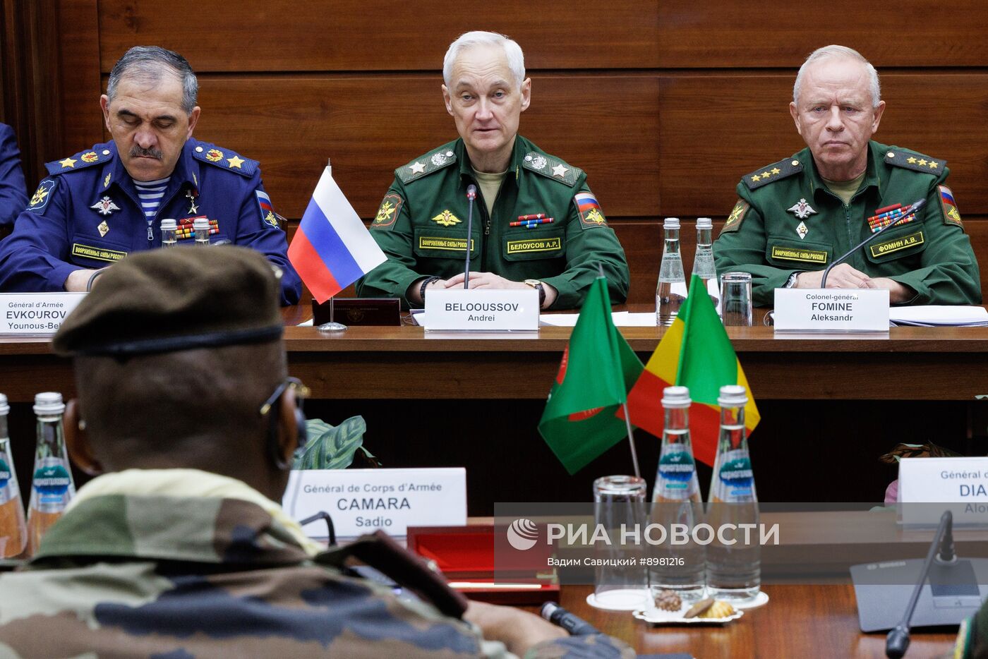 Министр обороны РФ А. Белоусов провел встречу с главами оборонных ведомств Буркино-Фасо, Мали и Нигера