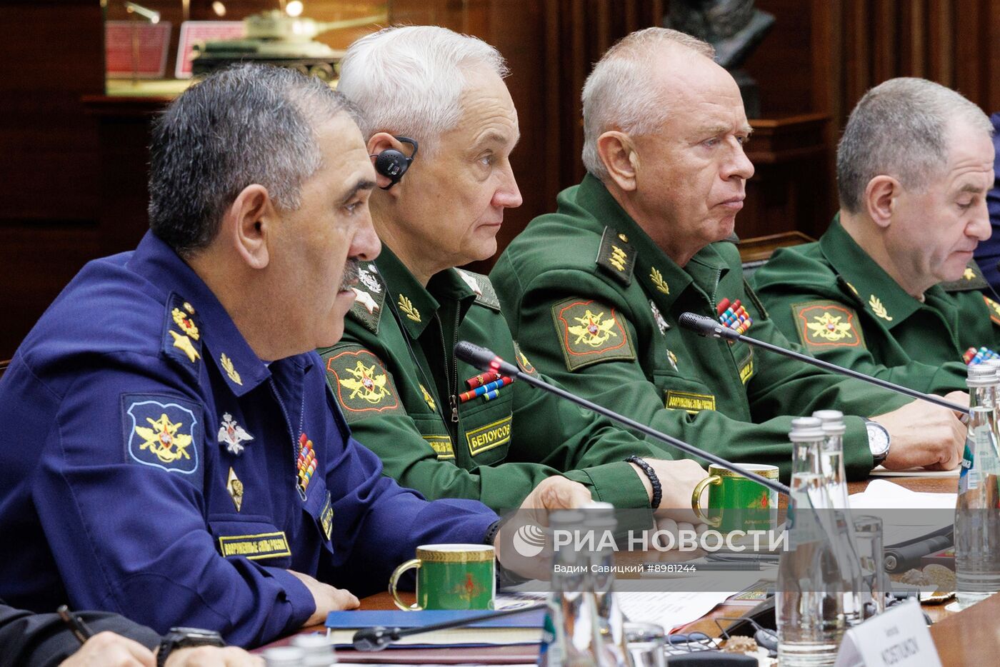 Министр обороны РФ А. Белоусов провел встречу с главами оборонных ведомств Буркино-Фасо, Мали и Нигера