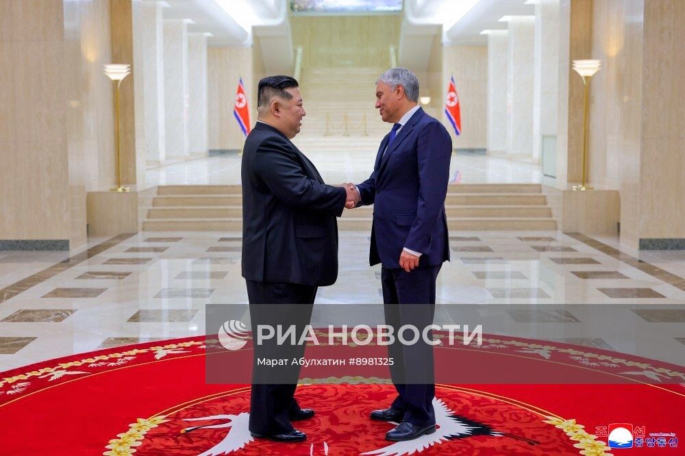 Визит председателя Госдумы РФ В. Володина в КНДР