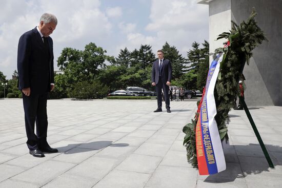 Визит председателя Госдумы РФ В. Володина в КНДР