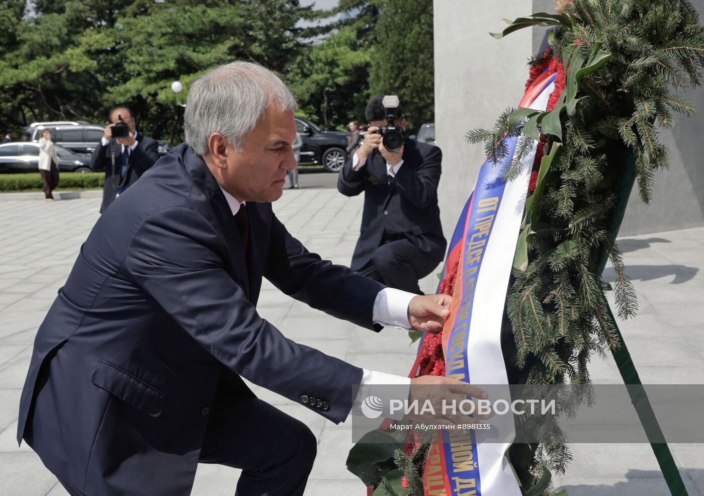 Визит председателя Госдумы РФ В. Володина в КНДР