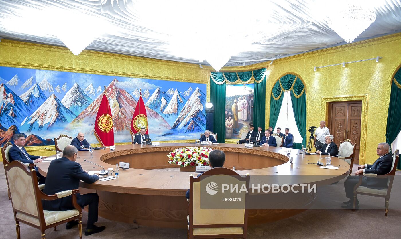 Заседание Евразийского межправительственного совета в Киргизии
