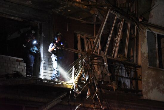 Последствия обстрела Донецка