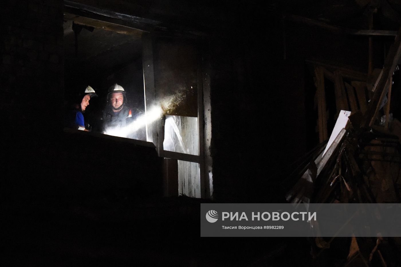 Последствия обстрела Донецка