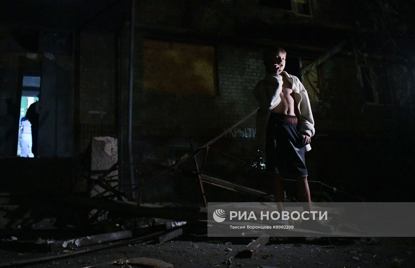 Последствия обстрела Донецка