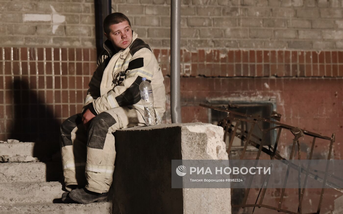 Последствия обстрела Донецка