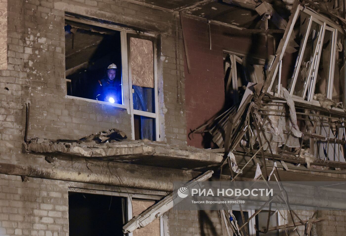 Последствия обстрела Донецка