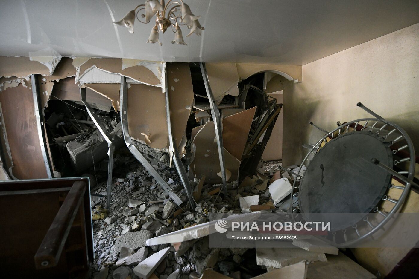 Последствия обстрела Донецка