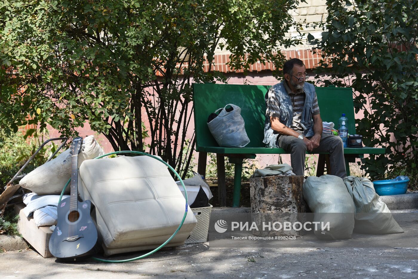 Последствия обстрела Донецка