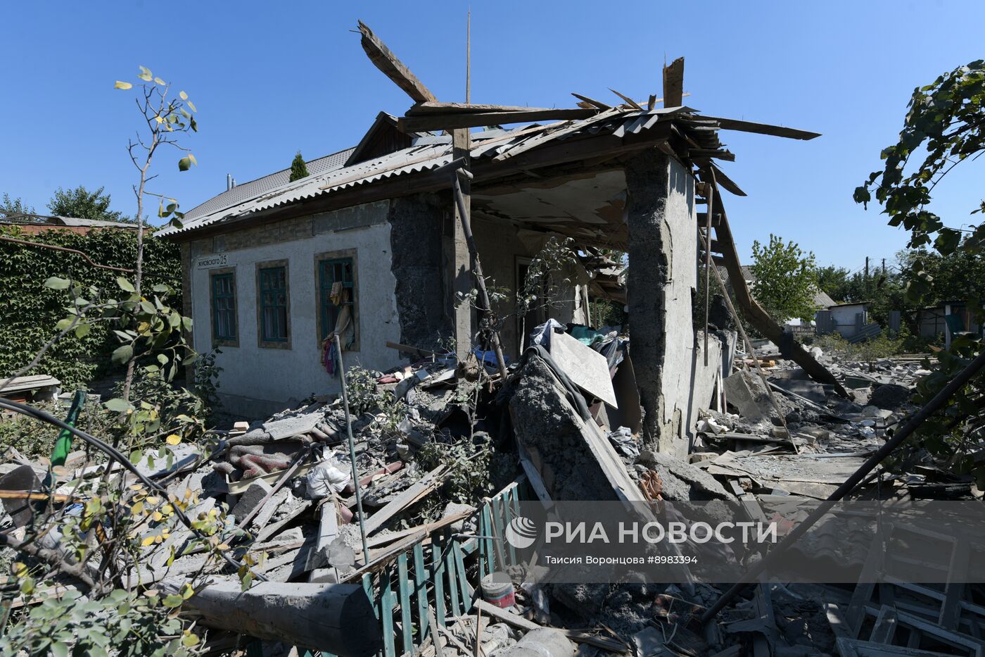 Последствия удара со стороны ВСУ по Донецку 