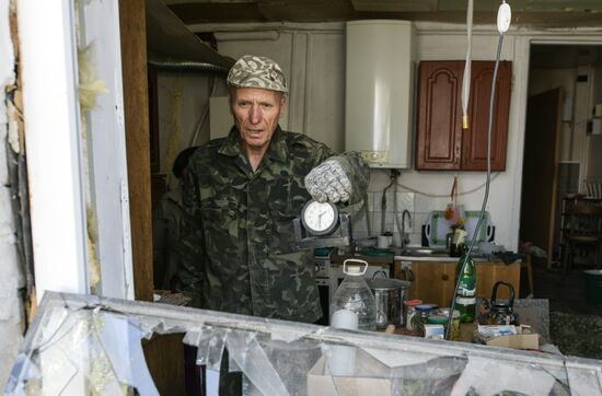 Последствия удара со стороны ВСУ по Донецку 