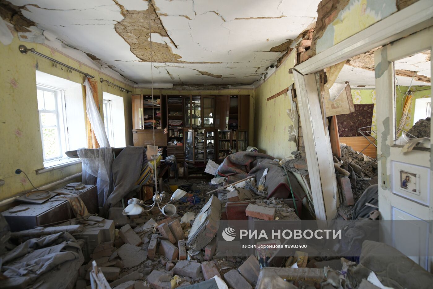 Последствия удара со стороны ВСУ по Донецку 