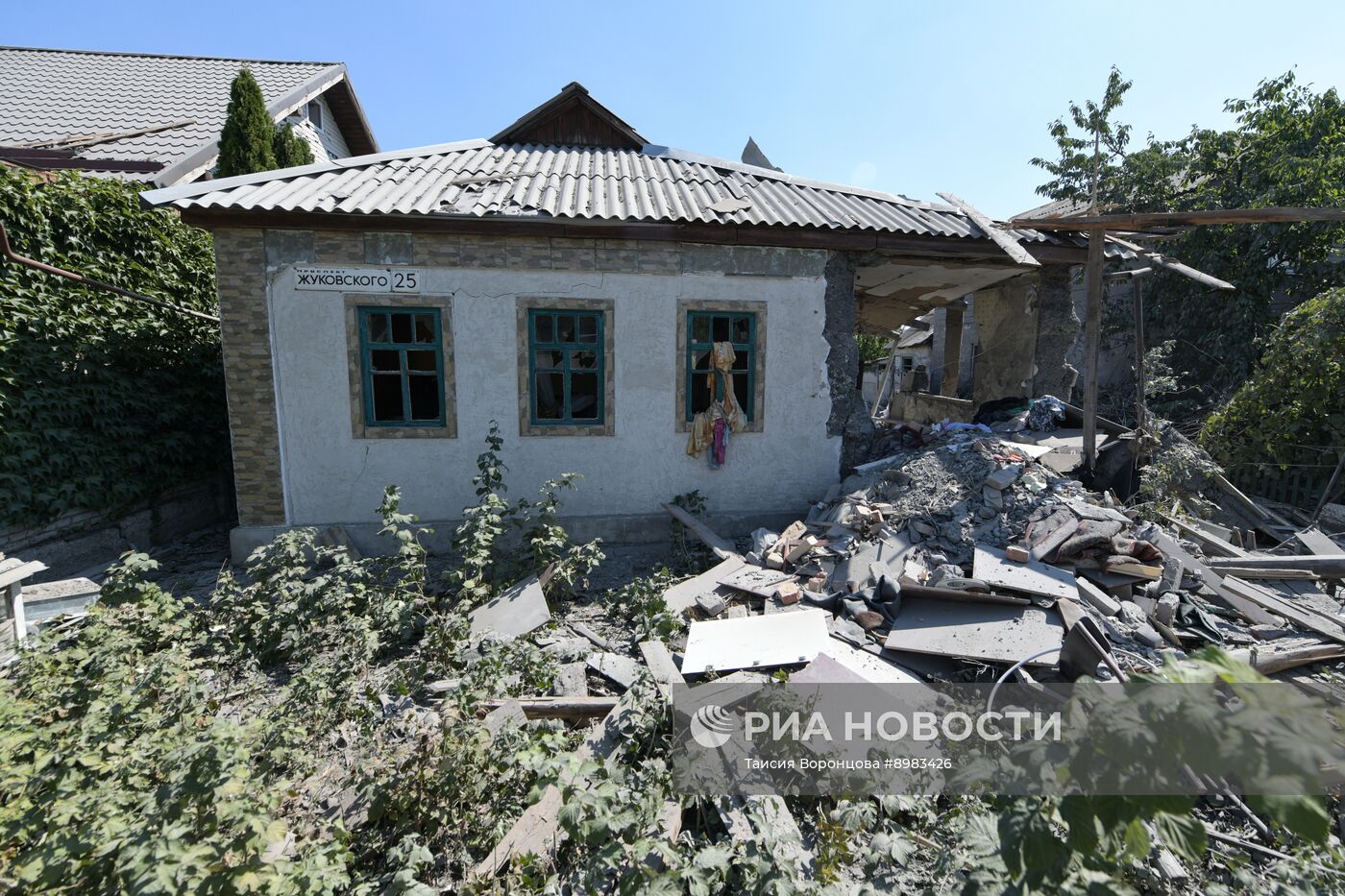 Последствия удара со стороны ВСУ по Донецку 