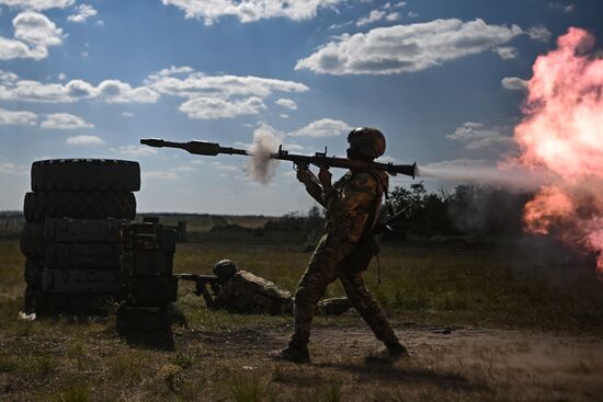 Боевая подготовка военнослужащих бригады "Север"