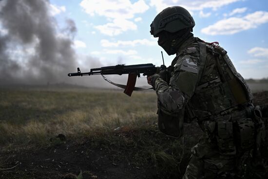 Боевая подготовка военнослужащих бригады "Север"