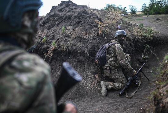 Боевая подготовка военнослужащих бригады "Север"