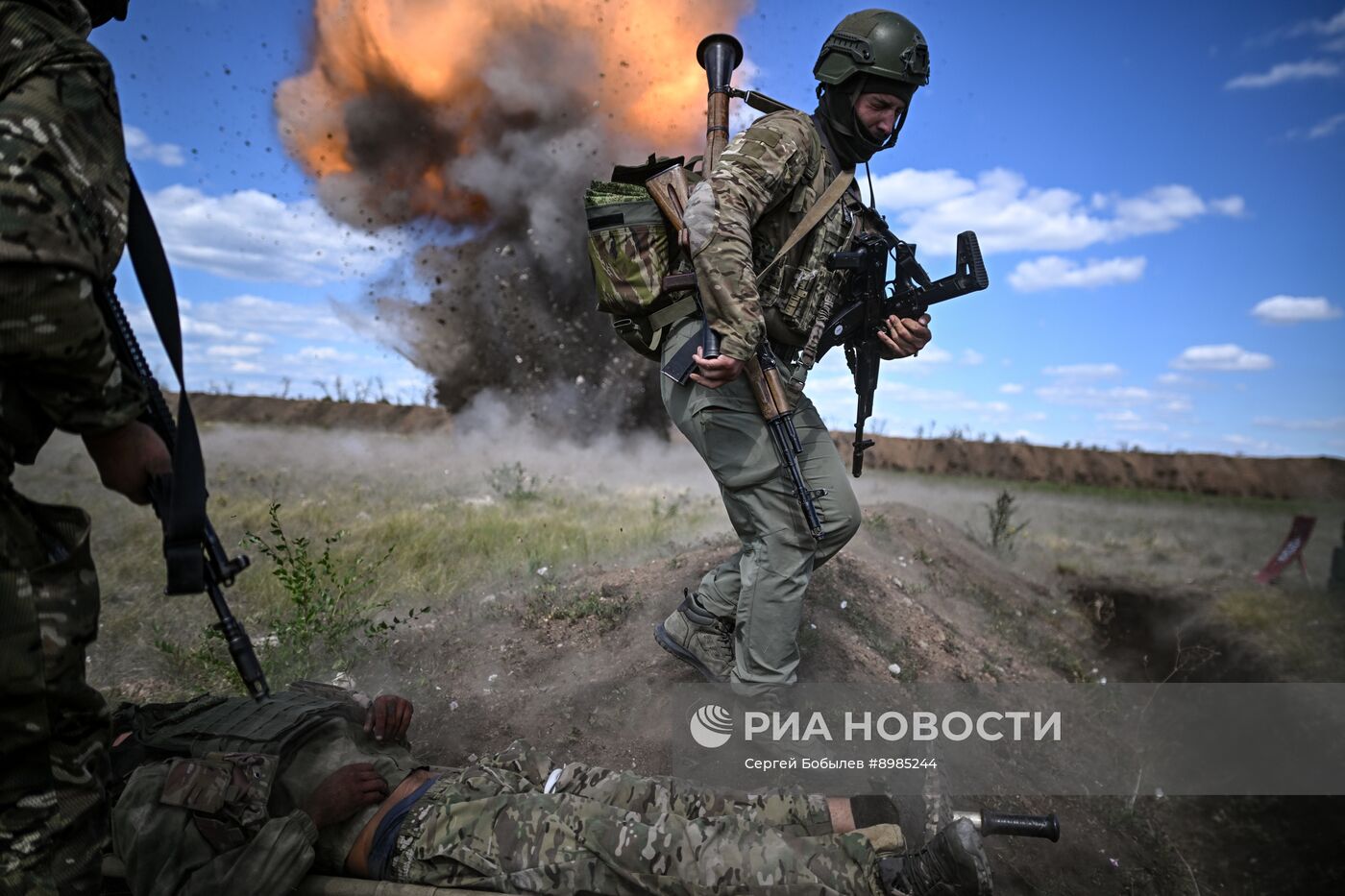 Боевая подготовка военнослужащих бригады "Север"
