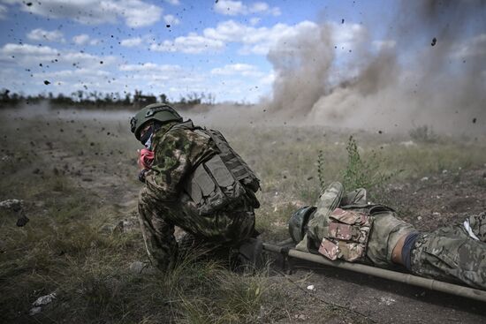 Боевая подготовка военнослужащих бригады "Север"