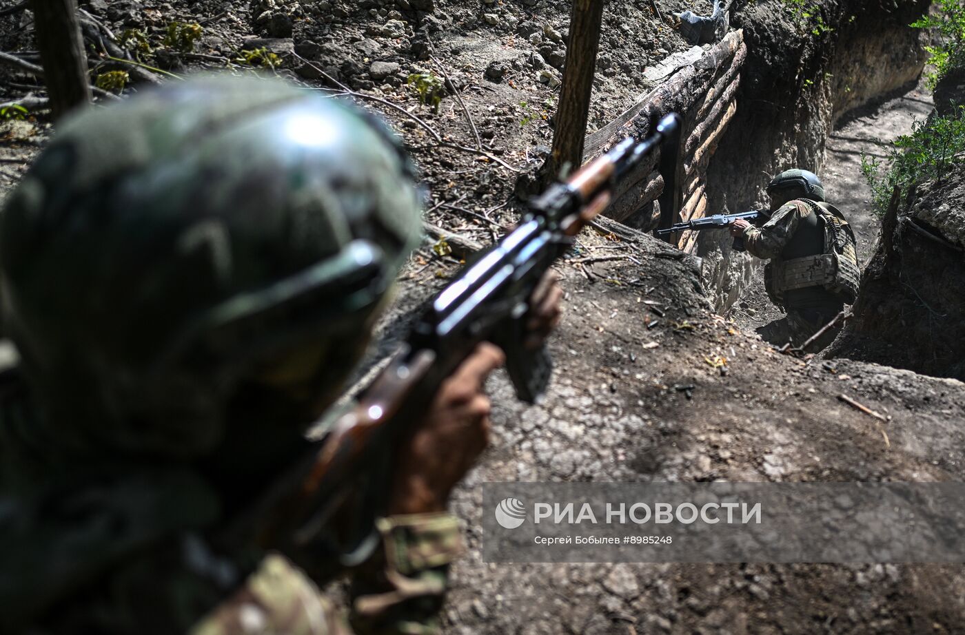 Боевая подготовка военнослужащих бригады "Север"