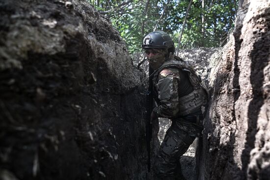 Боевая подготовка военнослужащих бригады "Север"