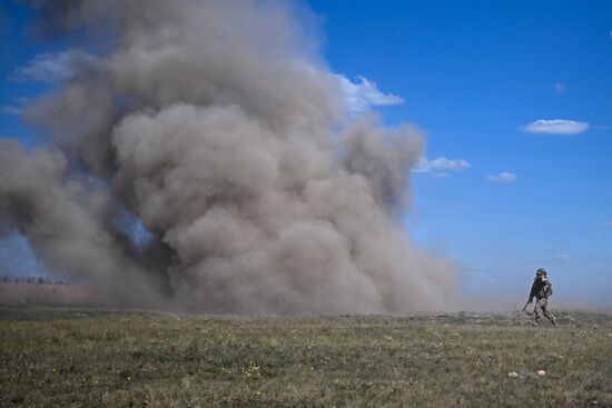 Боевая подготовка военнослужащих бригады "Север"