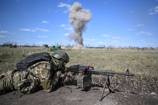 Боевая подготовка военнослужащих бригады "Север"