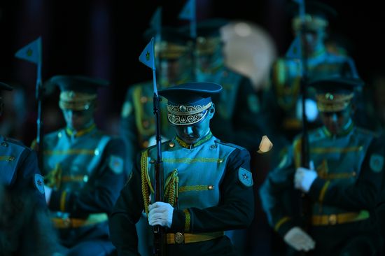 Церемония открытия XVII Международного военно-музыкального фестиваля "Спасская башня"