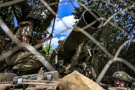 Боевая работа расчета миномета 2С4 "Тюльпан" группировки войск "Центр" в зоне СВО