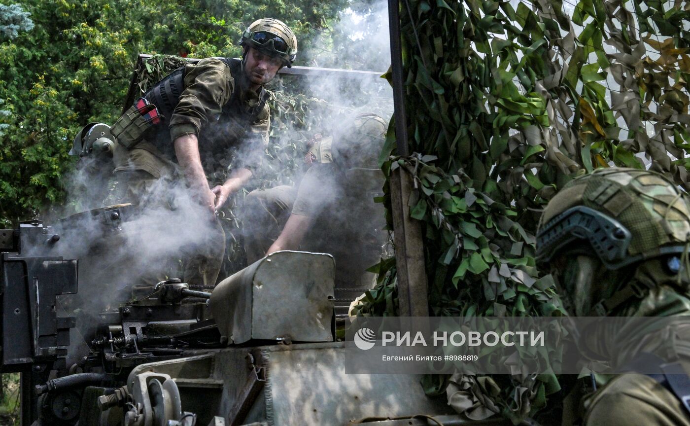 Боевая работа расчета миномета 2С4 "Тюльпан" группировки войск "Центр" в зоне СВО