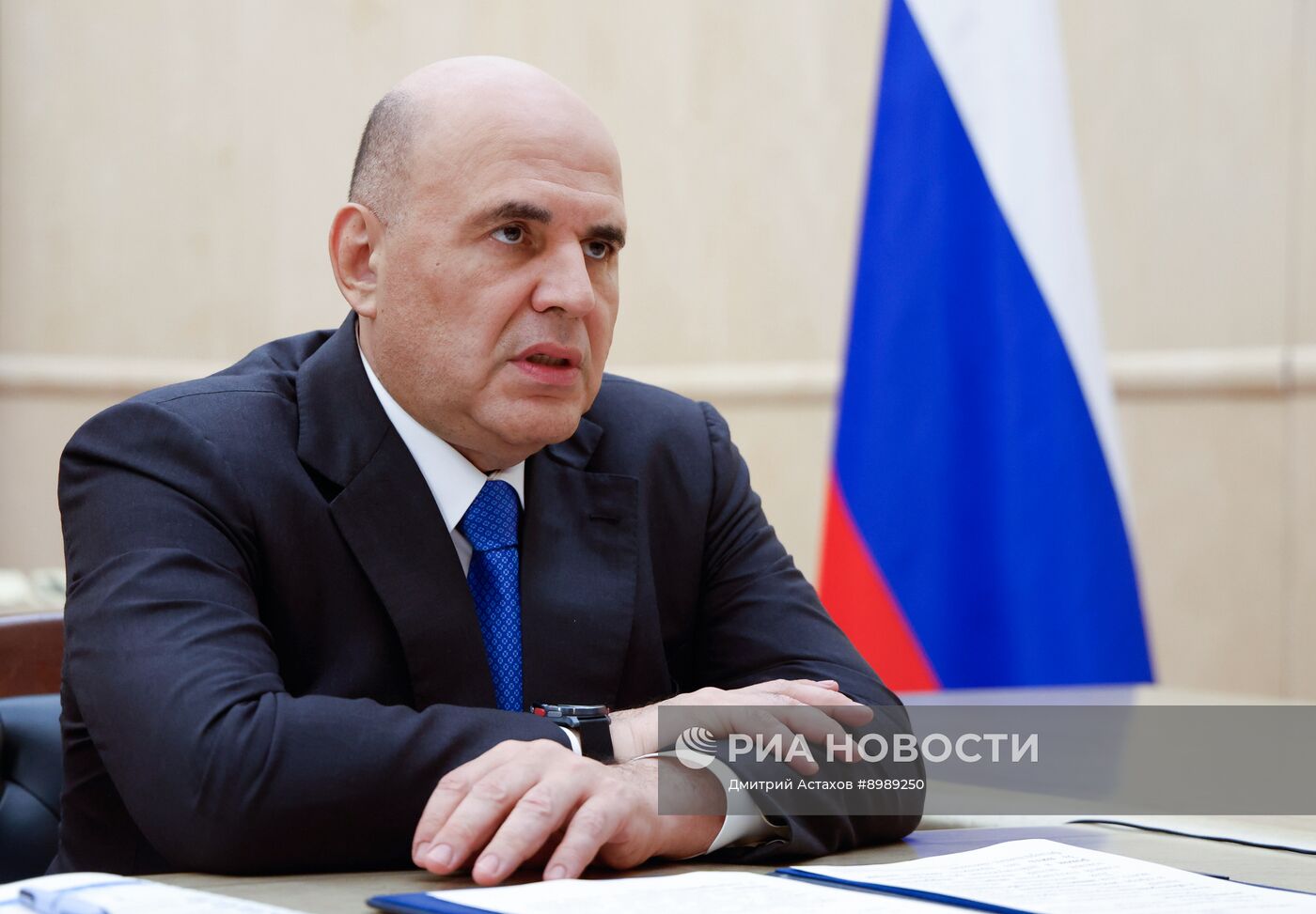 Премьер-министр Михаил Мишустин провёл встречу с главой Росреестра Олегом Скуфинским