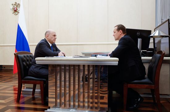 Премьер-министр Михаил Мишустин провёл встречу с главой Росреестра Олегом Скуфинским
