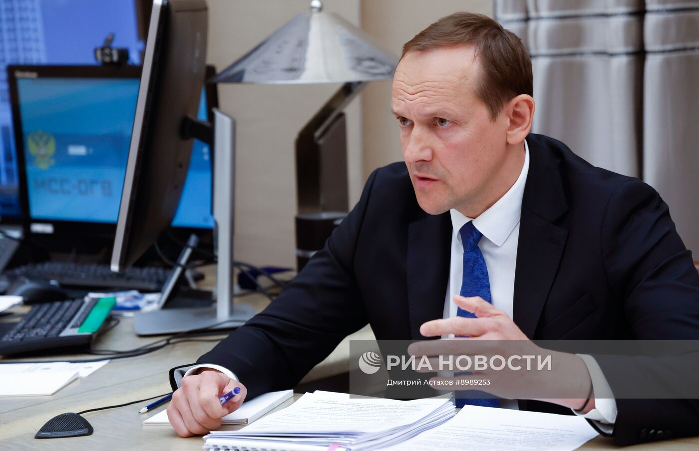 Премьер-министр Михаил Мишустин провёл встречу с главой Росреестра Олегом Скуфинским