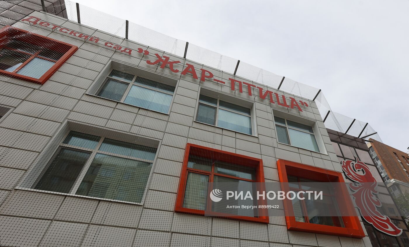 Установка антидроновой сетки на зданиях в Белгороде