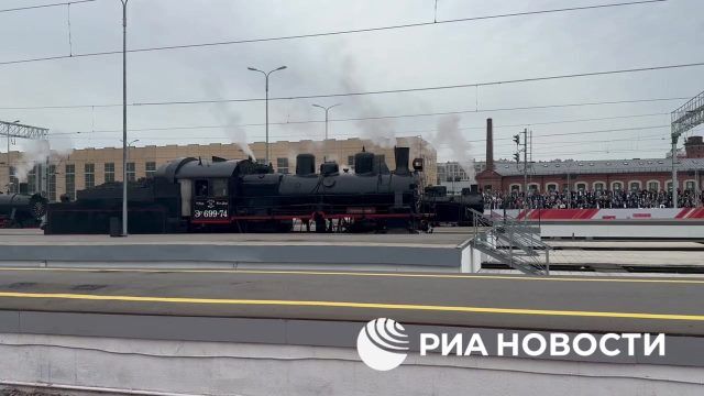 Парад паровозов в Санкт-Петербурге