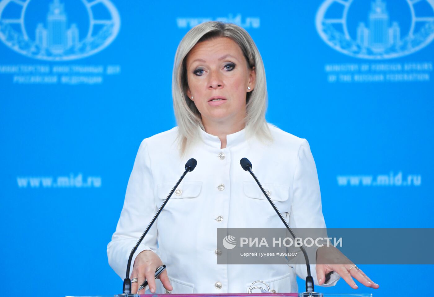 Брифинг официального представителя МИД России М. Захаровой 