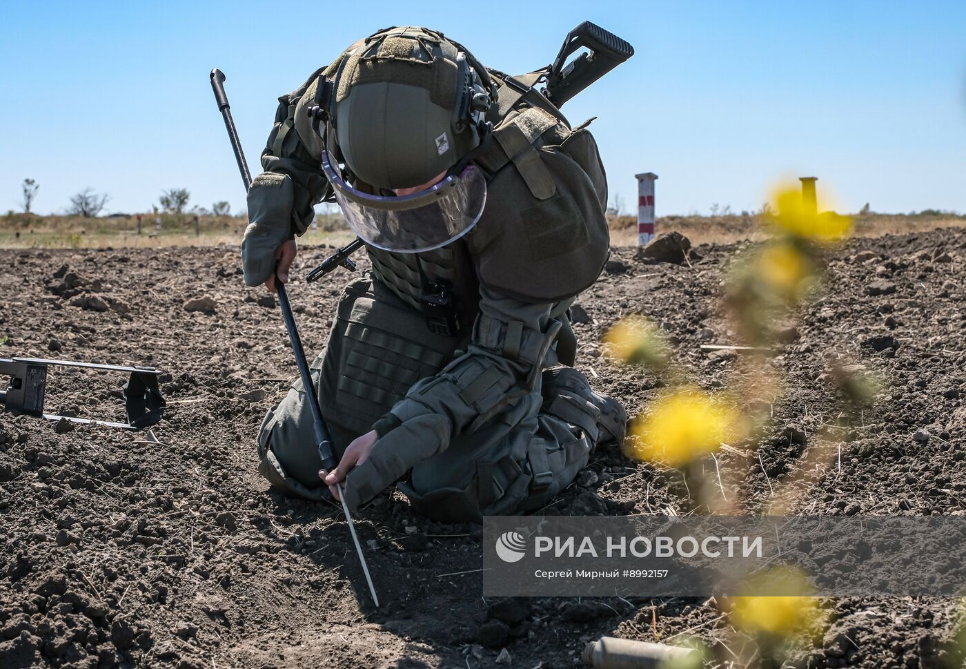Подготовка саперов группировки войск "Днепр" в Запорожской области