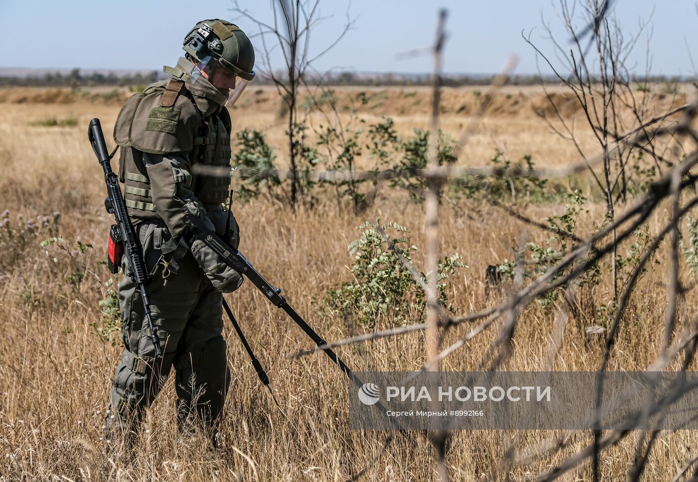 Подготовка саперов группировки войск "Днепр" в Запорожской области