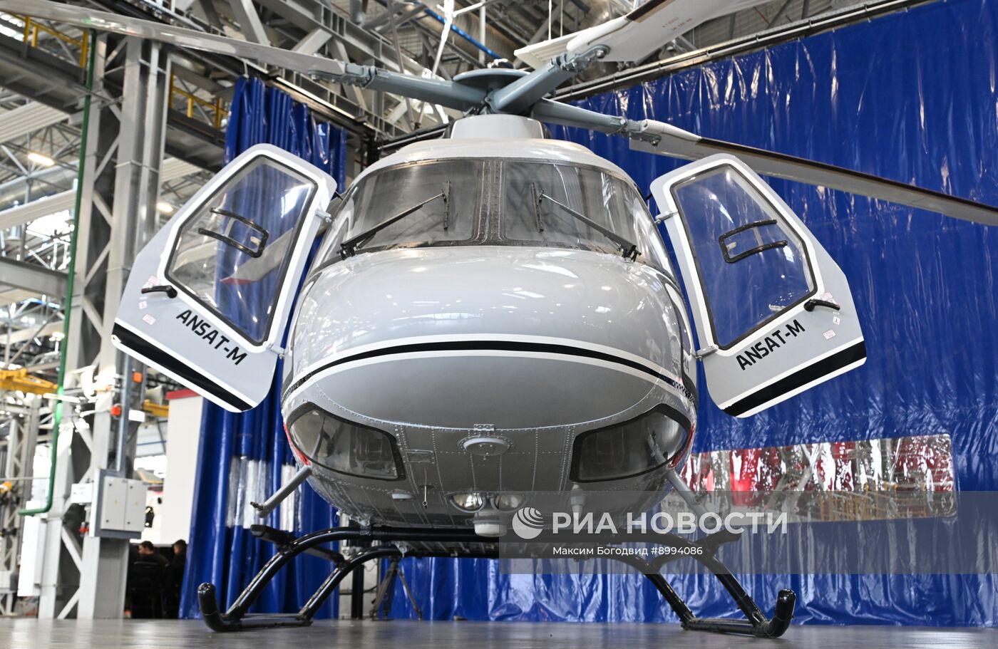 Первый полет импортозамещенного вертолёта "Ансат"
