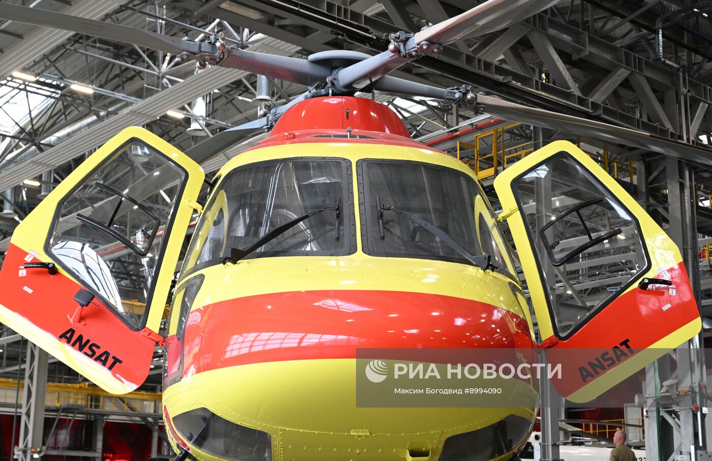 Первый полет импортозамещенного вертолёта "Ансат"