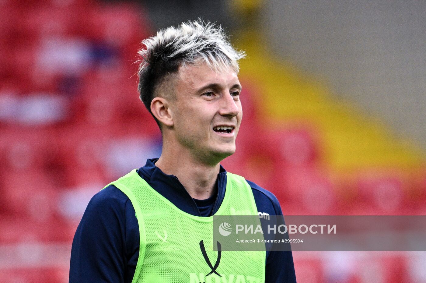 Тренировка национальной сборной России по футболу перед товарищескими матчами