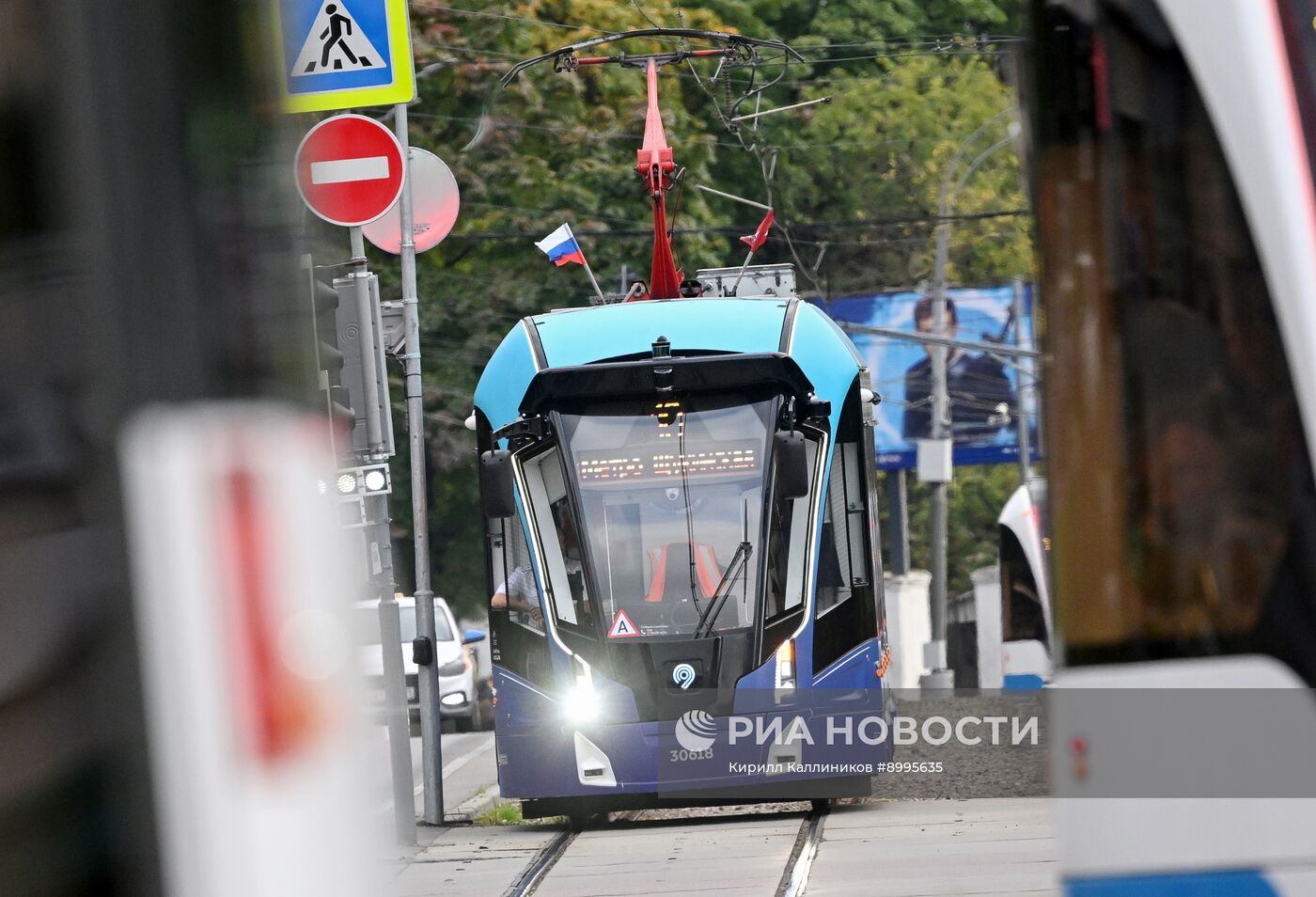 В Москве запустили первый беспилотный трамвай